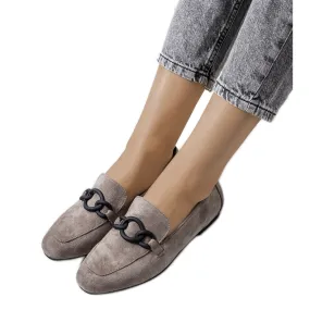 Chaussures en cuir gris de Dante