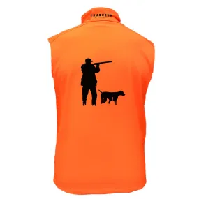 Gilet softshell – Homme chasseur et son chien