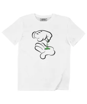 T-shirt Mickey Gloves Marijuana - Tee-shirt Mickey Cannabis | Grafitee